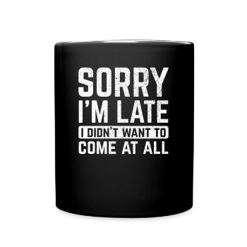 Excuse me - Full Colour Mug - black - Front