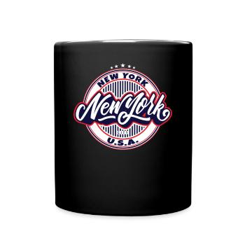 New York City, New York - Tasse einfarbig - Schwarz - Vorne