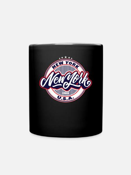 New York City New York - Mug uni - noir