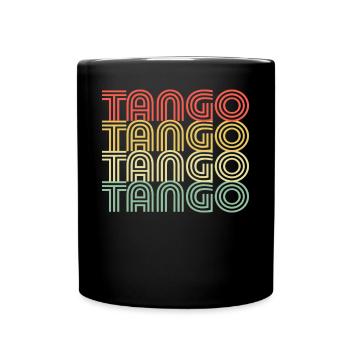 Tango hipster design - Full Colour Mug - black - Front