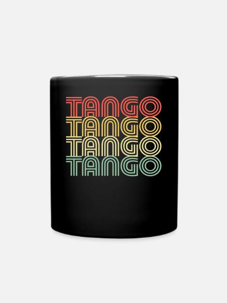 Tango Hipster Design - Tasse einfarbig - Schwarz