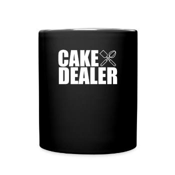 Cake Dealer I baker bakery pastry chef Kondito - Full Colour Mug - black - Front