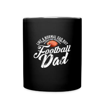 American Football - Tasse einfarbig - Schwarz - Vorne