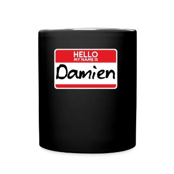 Damien Horrorfilm Das Omen-Halloween-Kostüm - Tasse einfarbig - Schwarz - Vorne