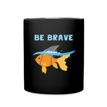 Goldfish Shark Tshirt Fish Lover Fishkeeper Gifts - Tasse einfarbig - Schwarz - Vorne