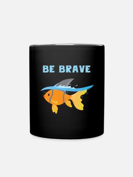 Goldfish Shark Tshirt Fish Lover Fishkeeper Gifts - Tasse einfarbig - Schwarz