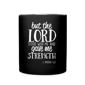 Psalm Geschenk Gott Bibel Jesus Evangelium Christ - Tasse einfarbig - Schwarz - Vorne
