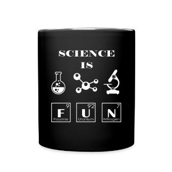 La science est amusante - Mug uni - noir - Devant