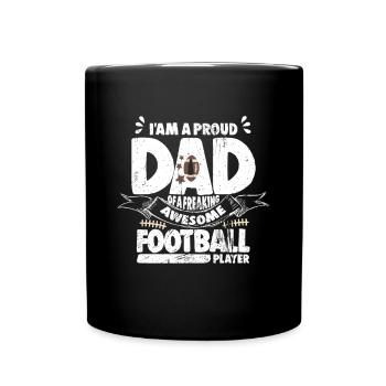 Football américain - Mug uni - noir - Devant