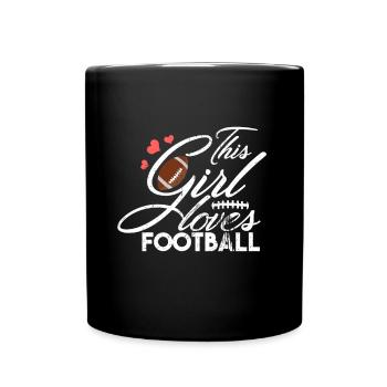 Football américain - Mug uni - noir - Devant