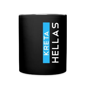 Traditionelles Kreta Souvenir T-Shirt - Tasse einfarbig - Schwarz - Vorne