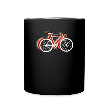 Vélo de route vélo vintage vélo cycliste - Mug uni - noir - Devant