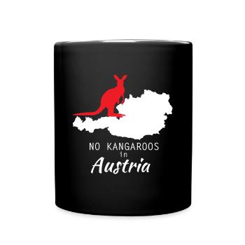Österreich - Tasse einfarbig - Schwarz - Vorne