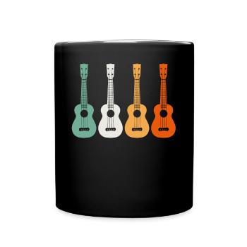 UKULELE SHIRT - Tasse einfarbig - Schwarz - Vorne