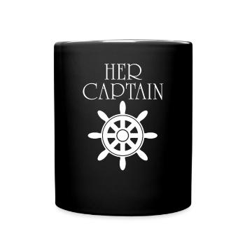 His Anchor Her Captain Couple Matching - Tasse einfarbig - Schwarz - Vorne
