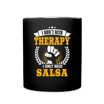 salsa - Mug uni - noir - Devant