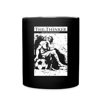 Lustiges Fußball-Geschenk für Fußballtrainer, Spieler und - Tasse einfarbig - Schwarz - Vorne