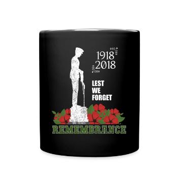 Anniversary End of World War I - Full Colour Mug - black - Front
