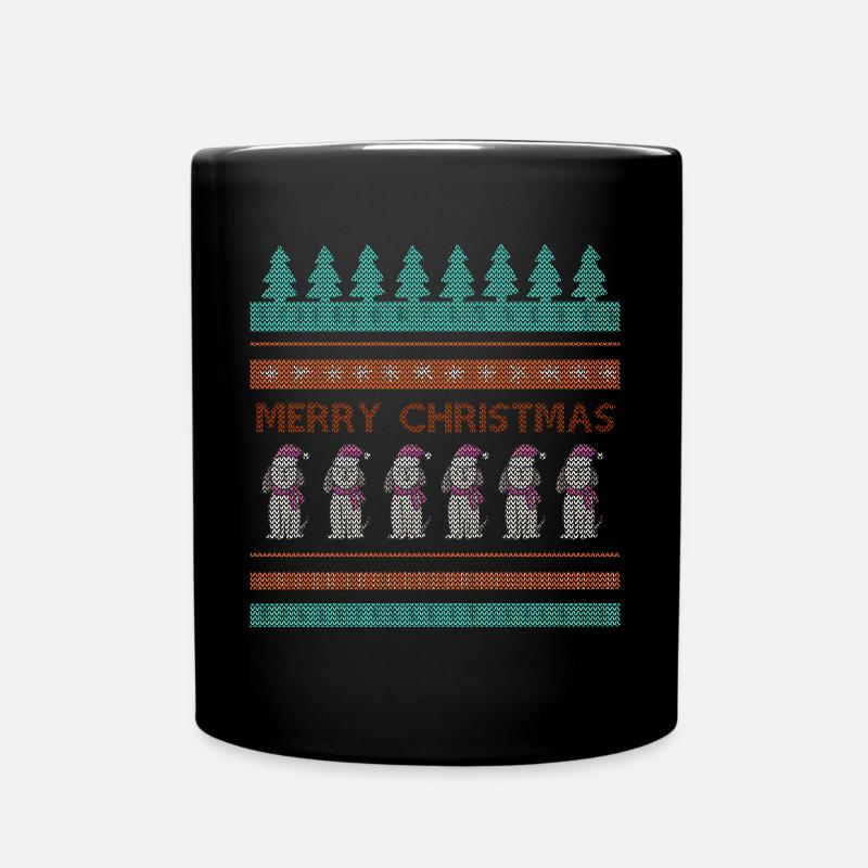 Weihnachts Shirt Geschenk Lustiges Shirt Winter - Tasse einfarbig - Schwarz