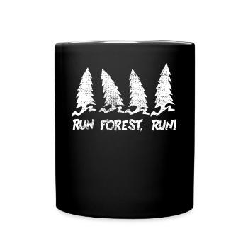 Forest Forest Run Run blague - Mug uni - noir - Devant