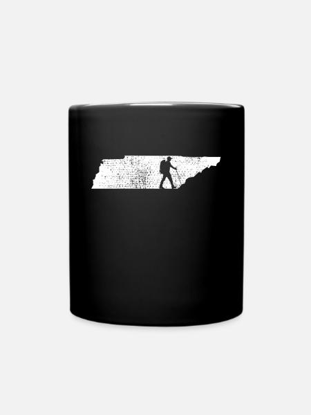 Wandern - Tasse einfarbig - Schwarz