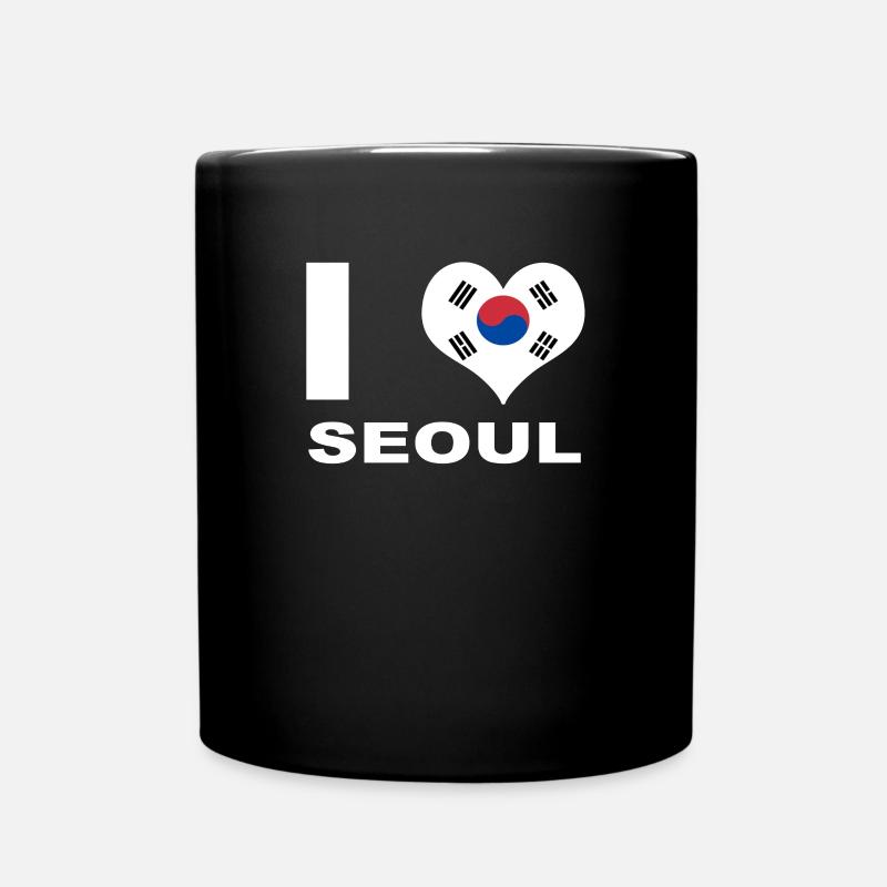 Séoul - Mug uni - noir