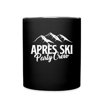 Party Crew Apres Ski - Tasse einfarbig - Schwarz - Vorne