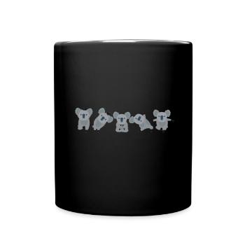 Animaux de yoga - Koala - Mug uni - noir - Devant