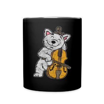 Cello - Tasse einfarbig - Schwarz - Vorne