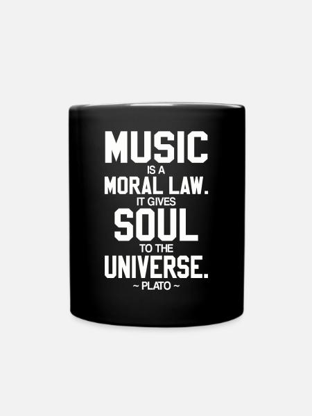 music - Full Colour Mug - black