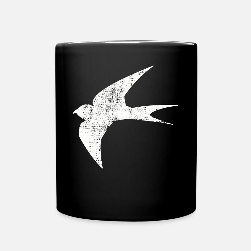 Schwalbe - Tasse einfarbig - Schwarz