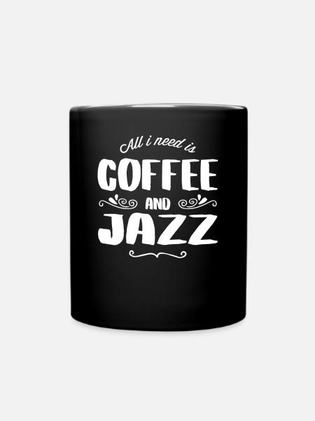 Jazz et café - Mug uni - noir