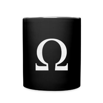 Alphabet grec ancien, cadeau, symbole, sororité - Mug uni - noir - Devant