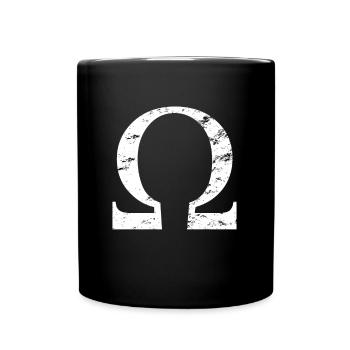 Alphabet grec ancien, cadeau, symbole, sororité - Mug uni - noir - Devant