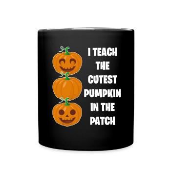 Cadeau mignon de professeur de Halloween - Mug uni - noir - Devant
