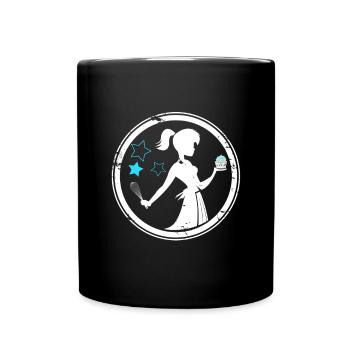 Femme cadeau cadeau fée cupcake - Mug uni - noir - Devant