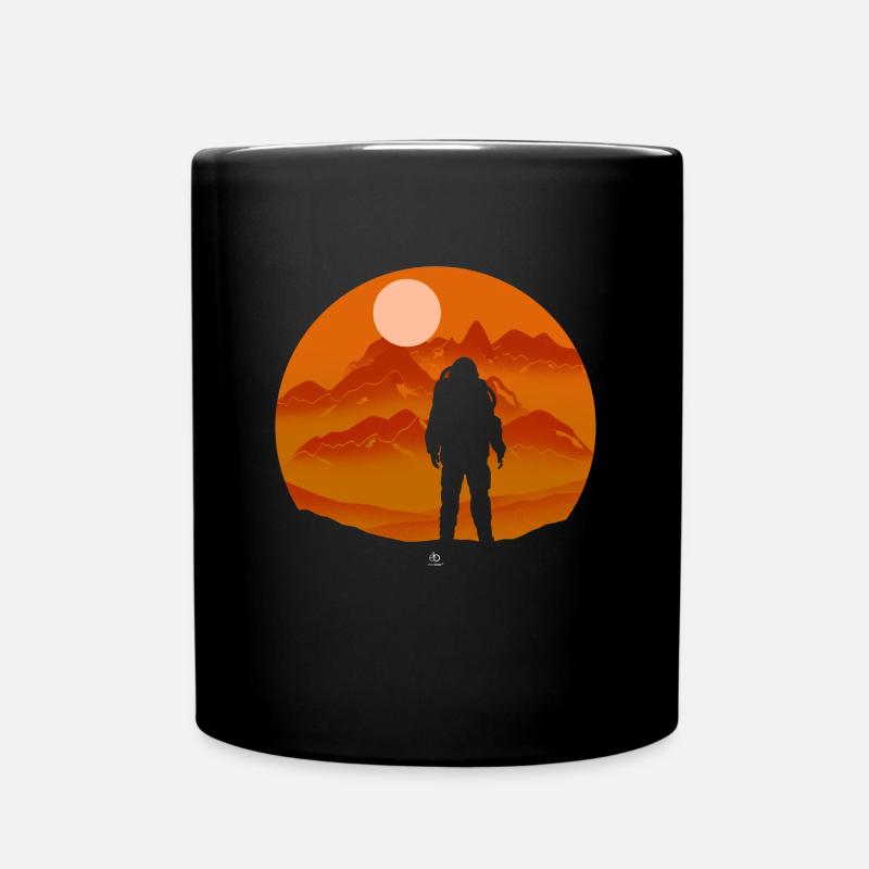 Astronaut hat Geschenk gelandet - Tasse einfarbig - Schwarz
