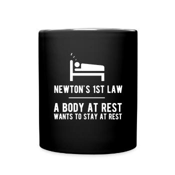 Newton's Law - Full Colour Mug - black - Front