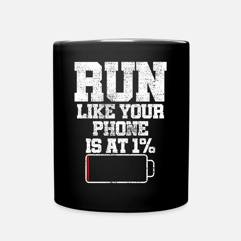 To run - Full Colour Mug - black