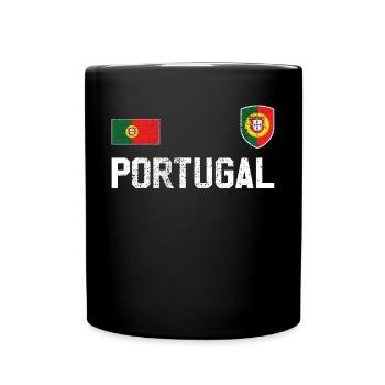 Portugal - Tasse einfarbig - Schwarz - Vorne