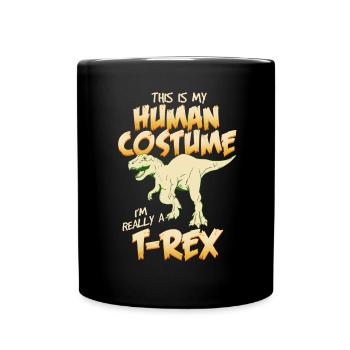 T-Rex - Tasse einfarbig - Schwarz - Vorne
