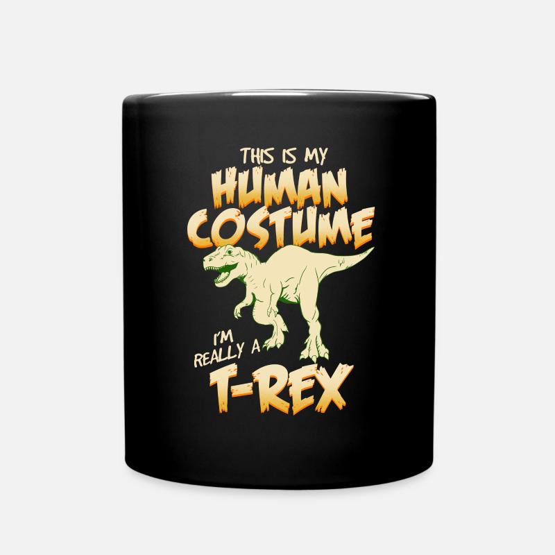 T-Rex - Tasse einfarbig - Schwarz
