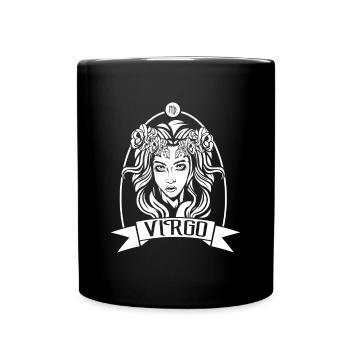 Signe du zodiaque Cadeau d’anniversaire de La Vierge Virgo - Mug uni - noir - Devant