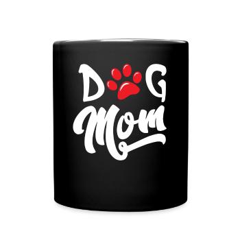 Dog Mom - Full Colour Mug - black - Front