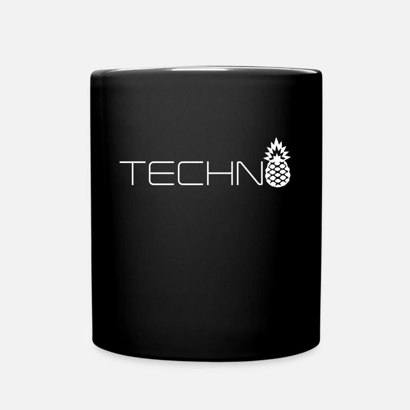 Ananas Techno Ce Das - Mug uni - noir