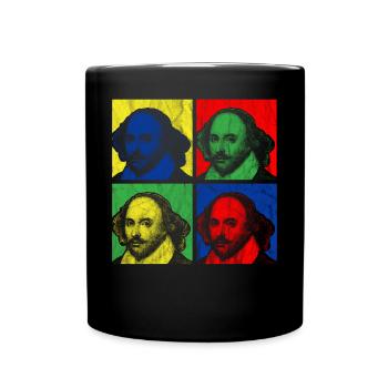 POP ART SHAKESPEARE - Tasse einfarbig - Schwarz - Vorne