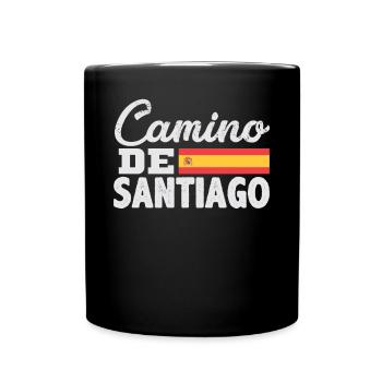 Jakobsweg Jakobsweg - Tasse einfarbig - Schwarz - Vorne