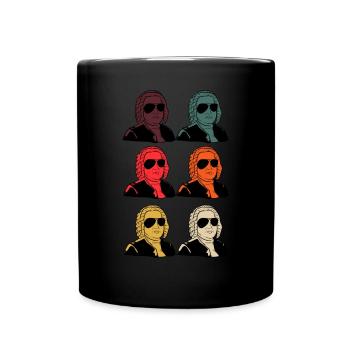 Johann Sebastian Bach - Full Colour Mug - black - Front