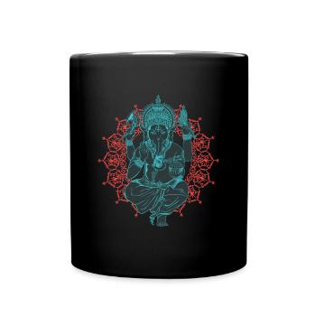 Ganesha - LIMITED BLUE EDITION - Tasse einfarbig - Schwarz - Vorne