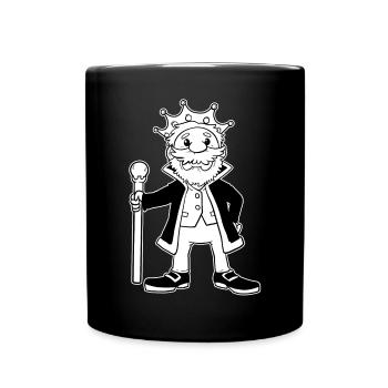 König Kaiser Majestät Krone Königlich Geschenk - Tasse einfarbig - Schwarz - Vorne